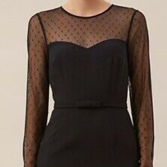 Hobbs London | Fitted Crepe and Lace Dress - Picture 4 of 14
